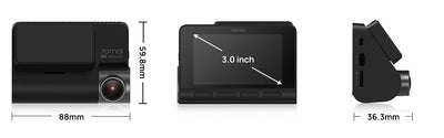 70mai 4K Dash Cam A810 Front Rear Set With 4G LTE UP04 GPS ADAS DVR - stepyours.com
