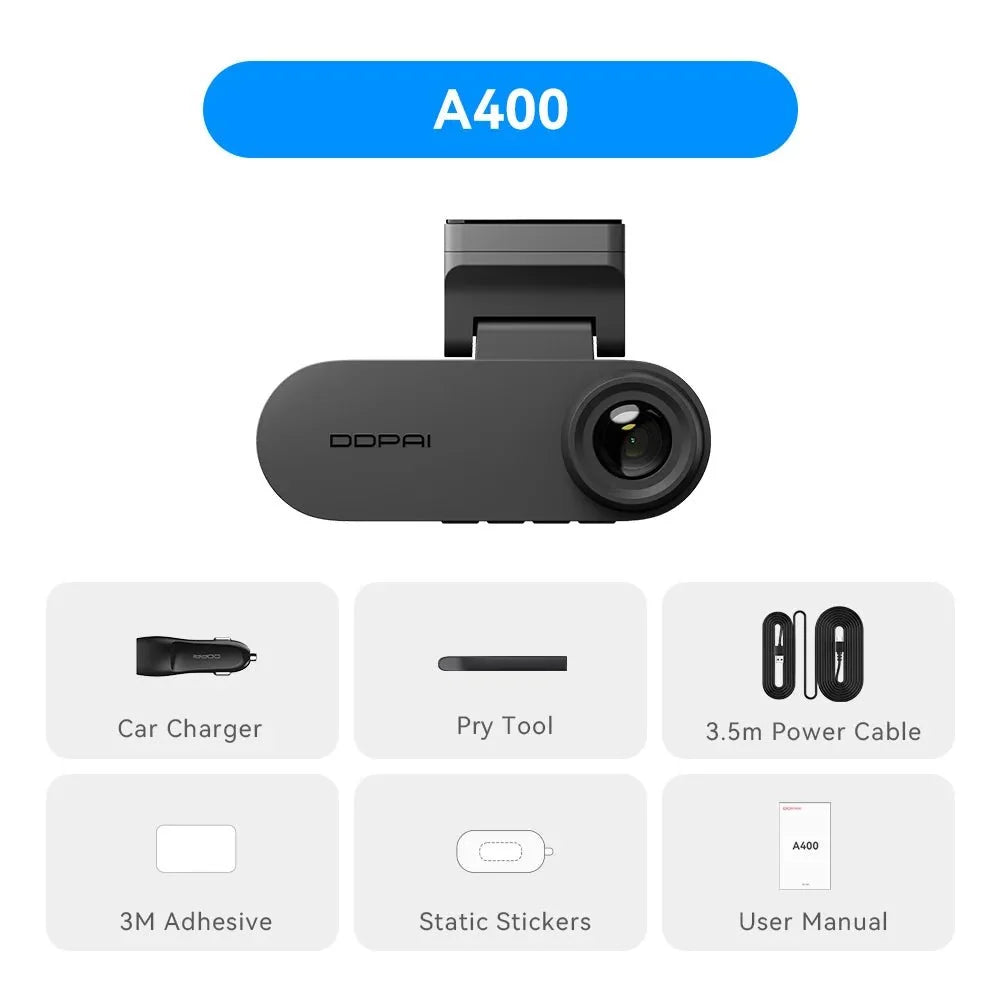 Pictrey A400 4K Dash Cam With Built In ADAS WiFi Night Vision Parking Monitor - stepyours.com