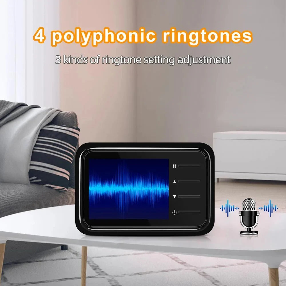 2.4 Inch LCD Peephole Doorbell Camera With IR Night Vision - stepyours.com
