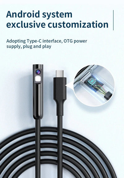 KERUI 2MP Industrial Endoscope Camera - Dual Lens, IP67 Waterproof, Type - C Ready - stepyours.com