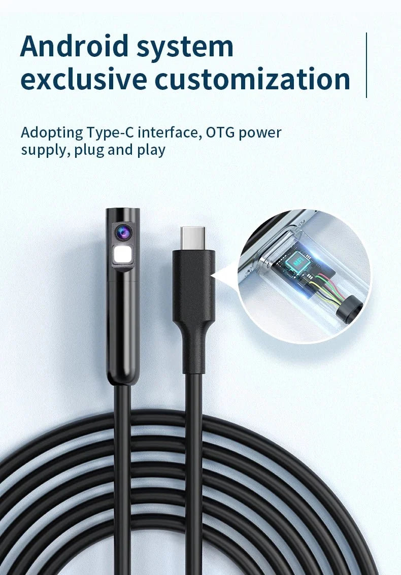 KERUI 2MP Industrial Endoscope Camera - Dual Lens, IP67 Waterproof, Type - C Ready - stepyours.com
