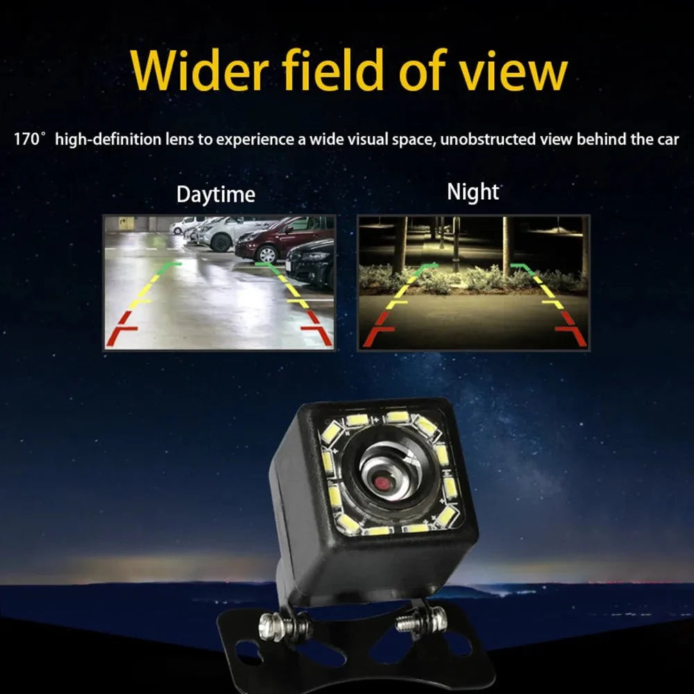 Car Rear View Camera Night Vision 170 Degree Waterproof Reversing Monitor - stepyours.com