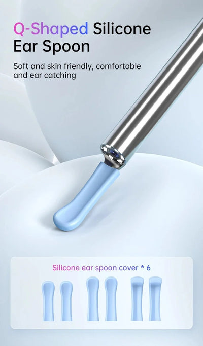 KERUI Ear Wax Removal Cleaner With 5MP HD Camera - See Ear Canal Add Hooks - stepyours.com
