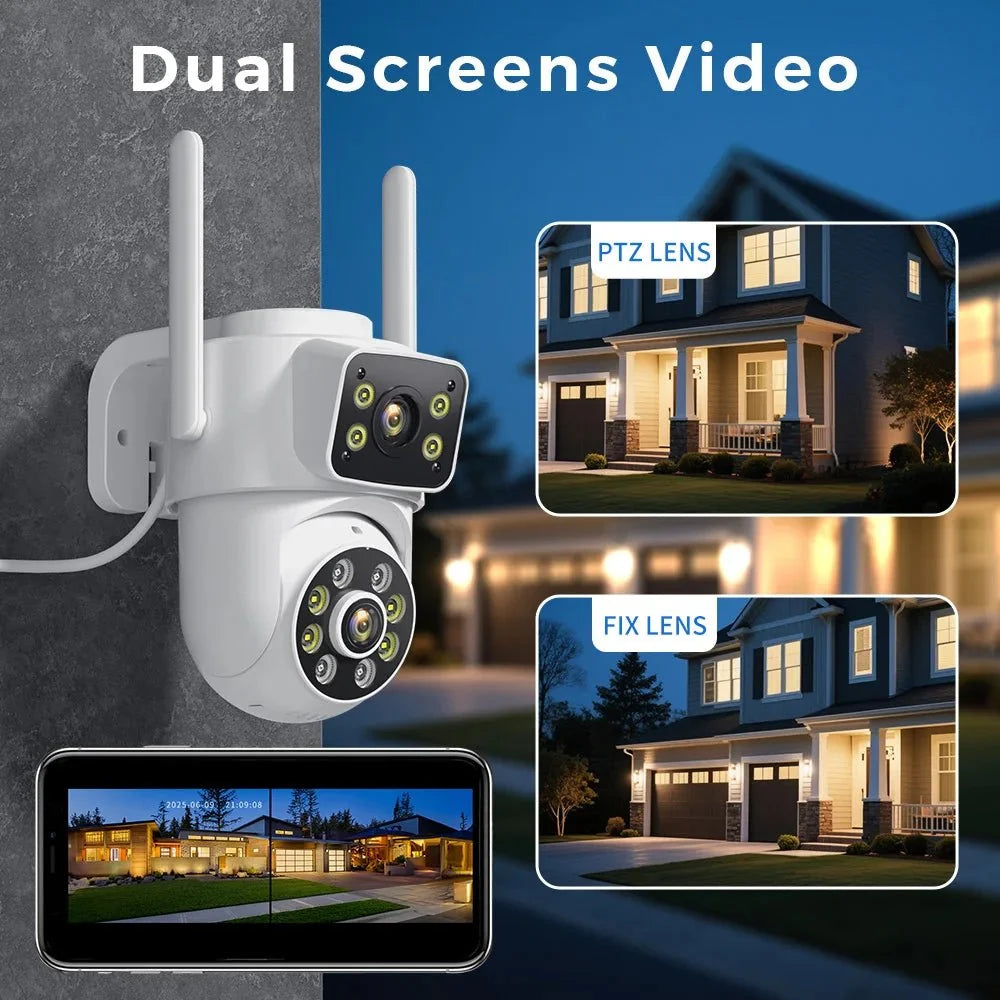 Besder 8MP WiFi PTZ Outdoor Camera With Auto Tracking Night Vision - stepyours.com