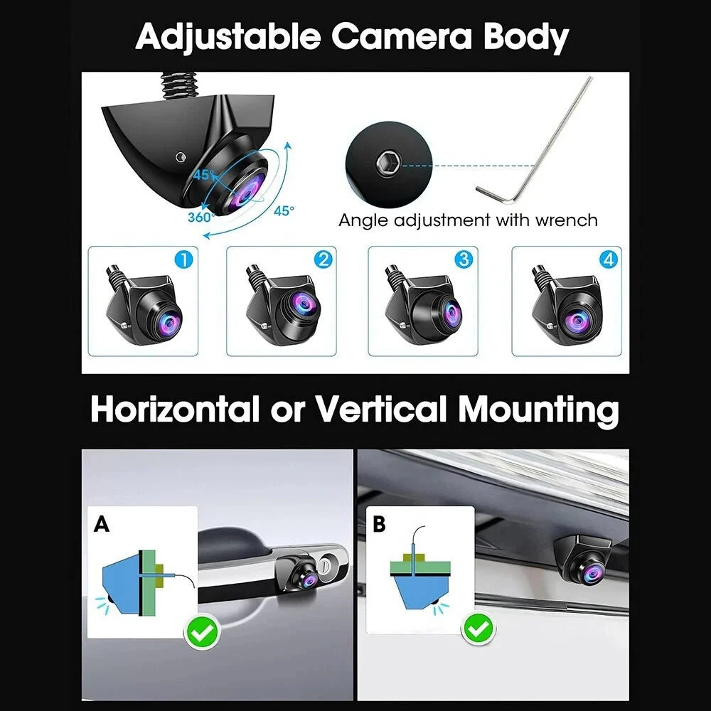 1080P AHD Car Rear View Camera Wide Angle Night Vision For Safer Reversing - stepyours.com