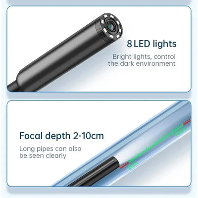Endoscope Camera 1080P HD Borescope With 8 LED Lights For Tight Spaces - stepyours.com