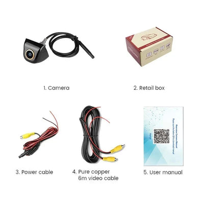 Car Rear View Camera AHD 1080P Full HD 170 Wide Angle Night Vision - stepyours.com