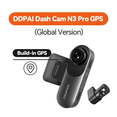 DDPAI Mola N3 Pro Dash Camera 2.5K Car DVR With WiFi And Smart Connect - stepyours.com