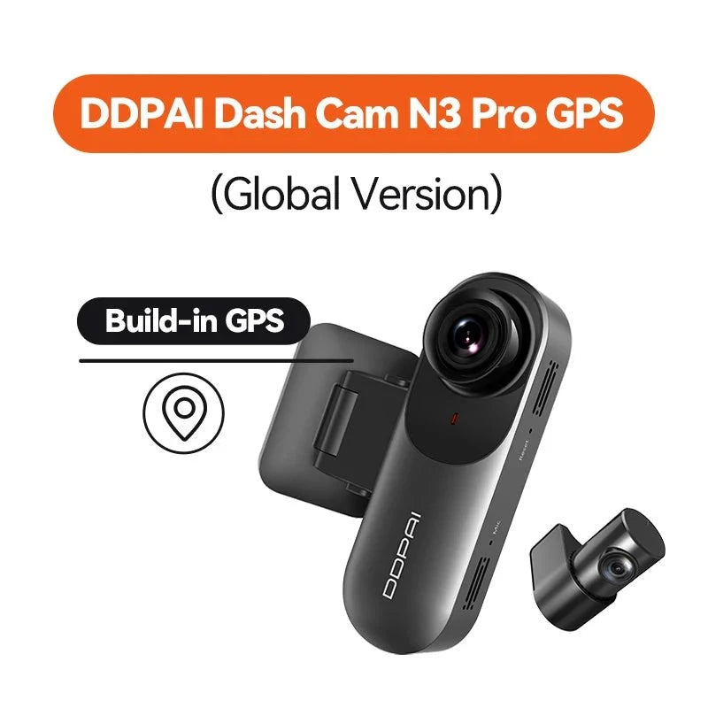 DDPAI Mola N3 Pro Dash Camera 2.5K Car DVR With WiFi And Smart Connect - stepyours.com