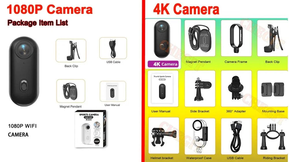 4K Motorcycle Action Camera Lightweight POV Cam For Bicycle Vlog - stepyours.com