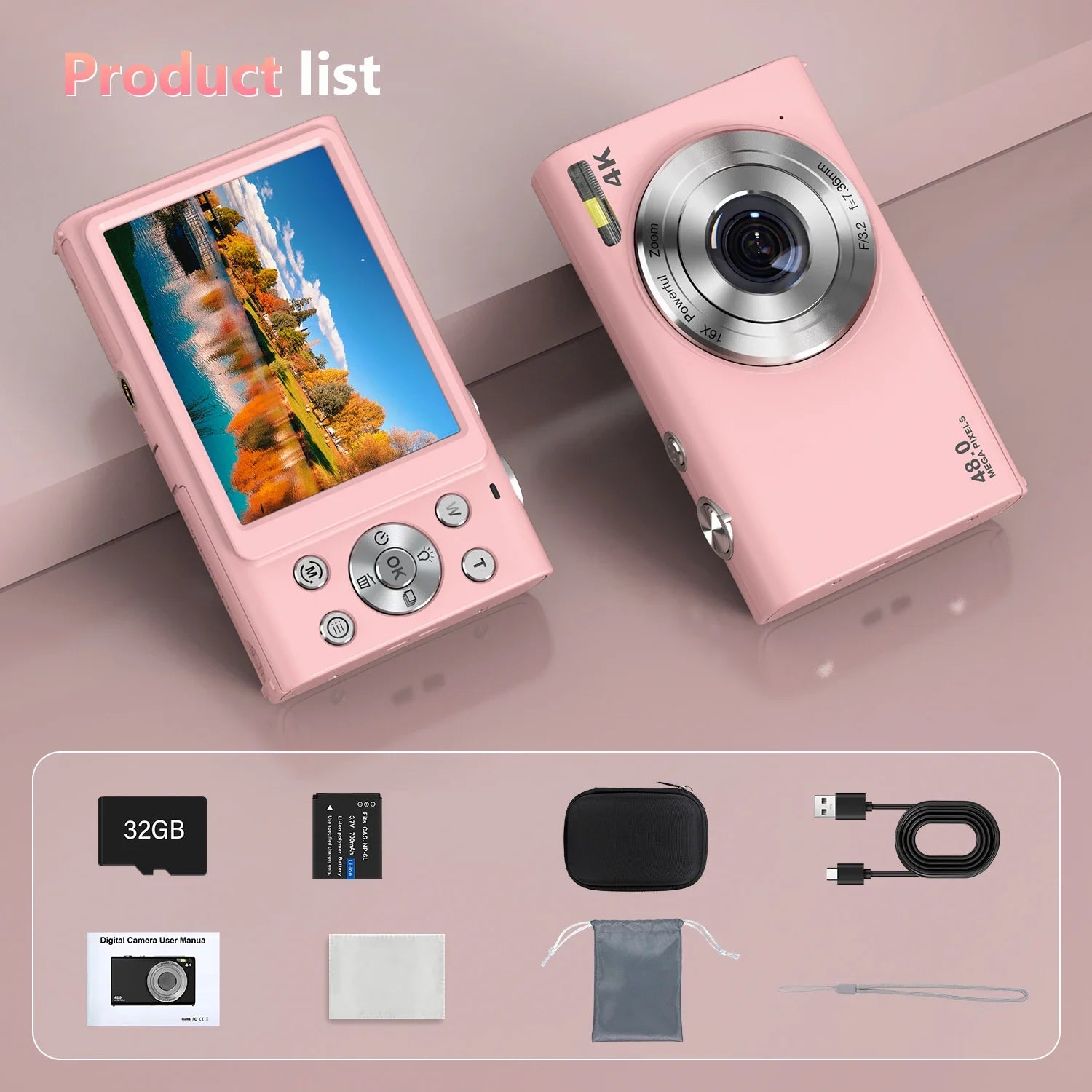 4K Autofocus Vlogging Camera 42MP With Two Point Eight Inch Screen Camcorder - stepyours.com