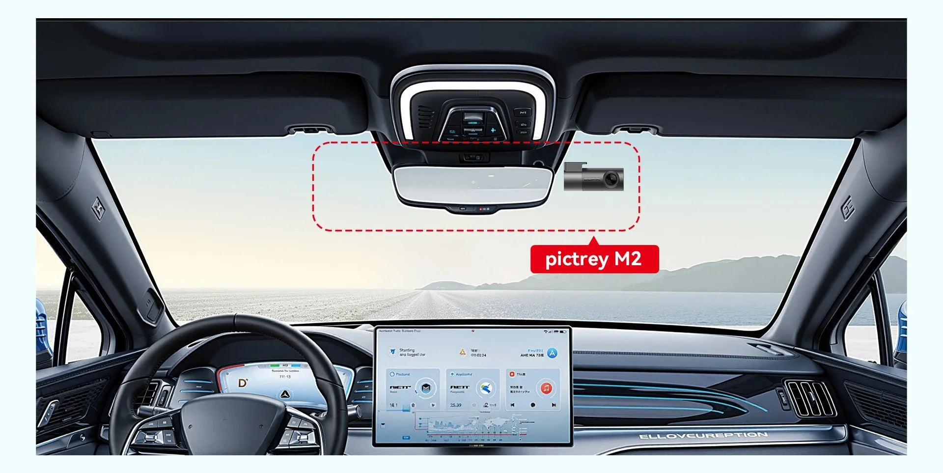 Pictrey M2 2K Dash Cam Night Vision 330 Degree Rotatable Car DVR Parking Monitor - stepyours.com