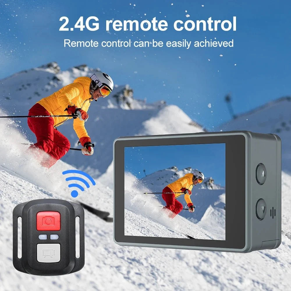 Adventure Ready Action Camera 5K 4K60FPS Dual IPS Touch LCD Waterproof 30M - stepyours.com