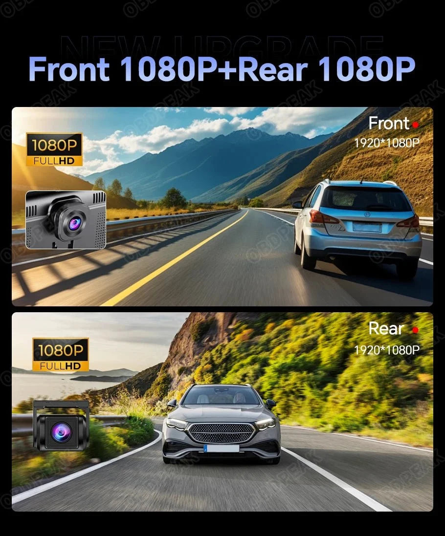 K60 Pro 11.3 Android 14 Screen GPS CarPlay Android Auto Dash Cam 1080P RearView - stepyours.com