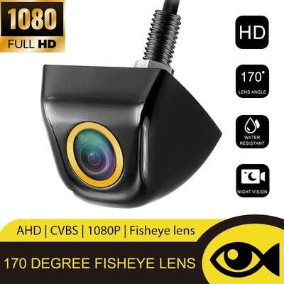 Universal AHD CVBS Fisheye Car Rearview Camera 170 Night Vision Waterproof - stepyours.com