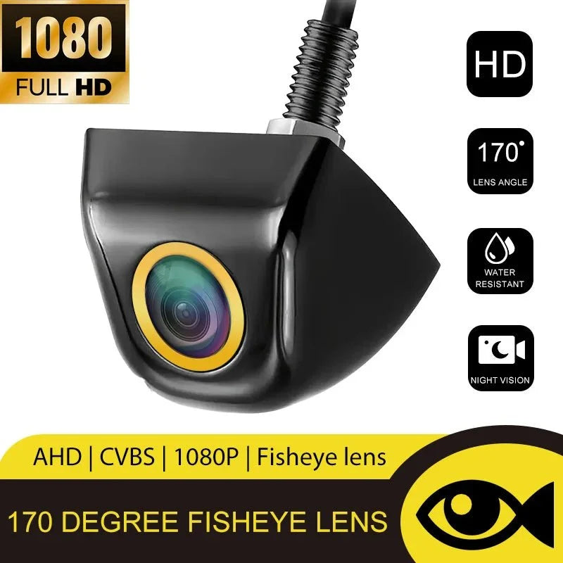 Universal AHD CVBS Fisheye Car Rearview Camera 170 Night Vision Waterproof - stepyours.com