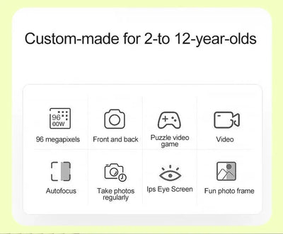 Mini Kids Camera Cute Digital Children Camera 32GB Card 1080p HD Educational Toy - stepyours.com