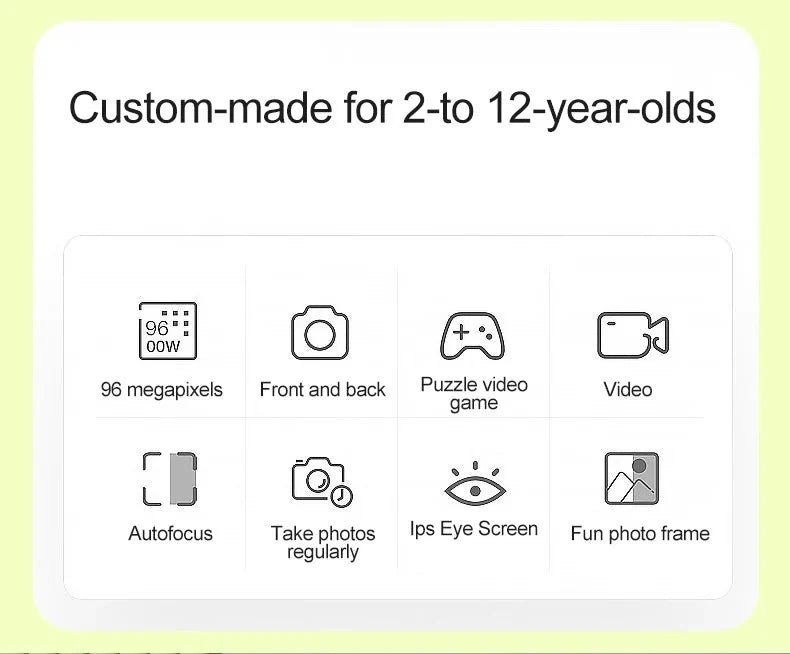 Mini Kids Camera Cute Digital Children Camera 32GB Card 1080p HD Educational Toy - stepyours.com