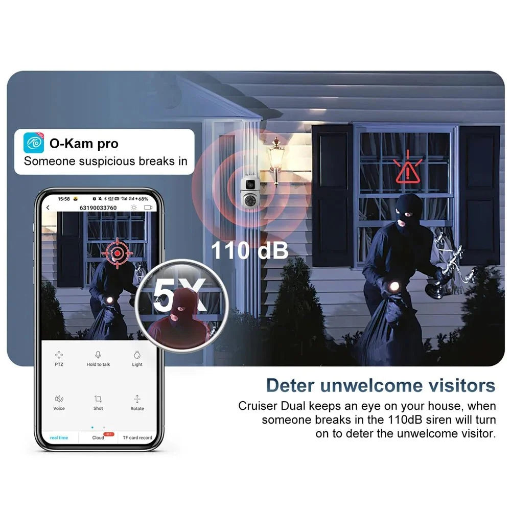 OK - A2 - EU PTZ WiFi Camera With Auto Tracking AI Detection Full Color Night Vision - stepyours.com