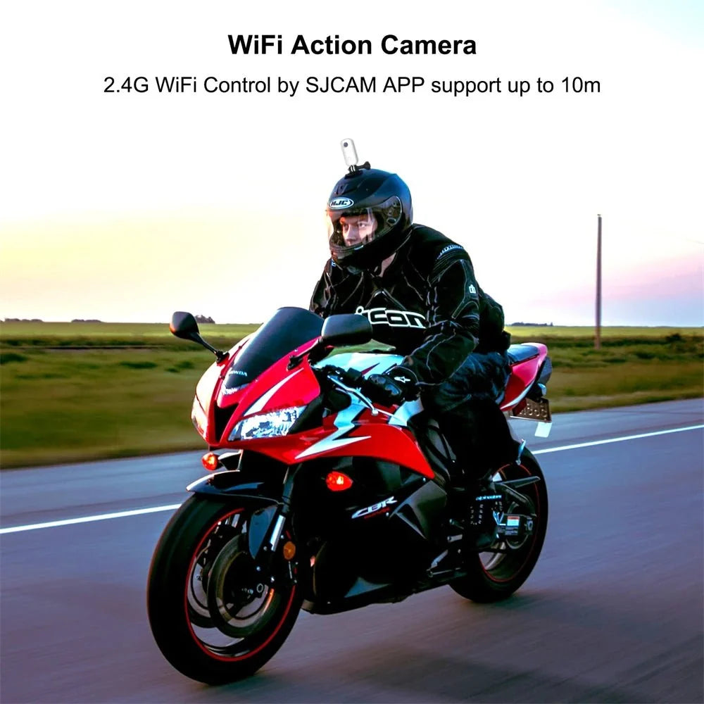 SJCAM C100 Plus Action Camera 4K Waterproof 30M With 2 4G WiFi EIS For Sports - stepyours.com