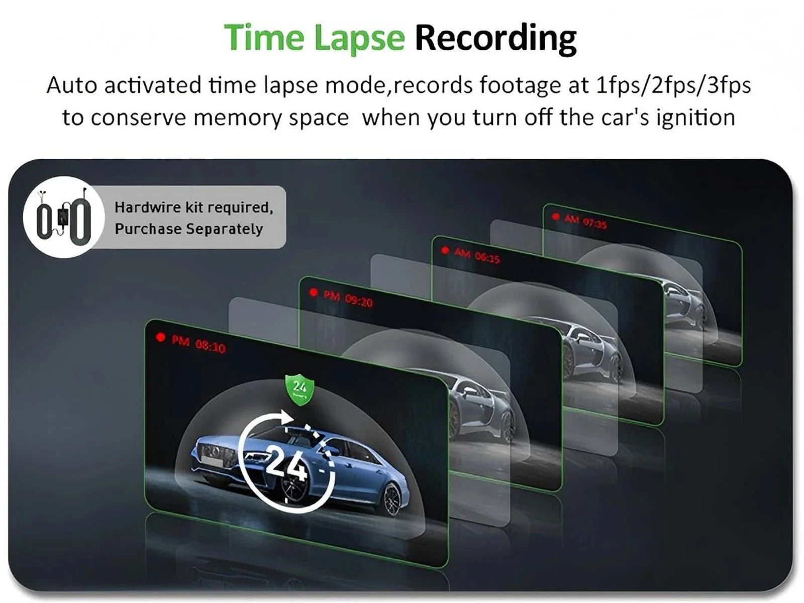 4K Dash Cam For Cars Front And Rear With WiFi Parking Mode Recorder - stepyours.com