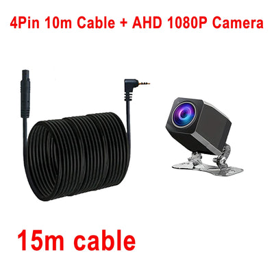 1080P AHD Car Rear View Camera For DVR Dashcam Waterproof 4 Pin 2.5mm Jack - stepyours.com
