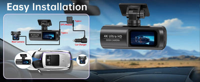 Soam Dash Cam 4K Plus Dual Channel GPS WiFi Front 4K Rear 1080p - stepyours.com