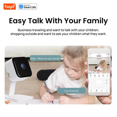 Tuya Smart 1080p WiFi Security Camera With 2 Way Audio And Motion Tracking by stepyours.com