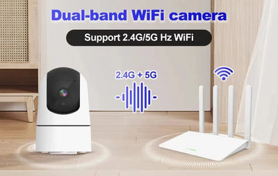 Tuya 5G WiFi IP Camera Indoor 6MP Auto Tracking 6x Zoom Night Vision - stepyours.com