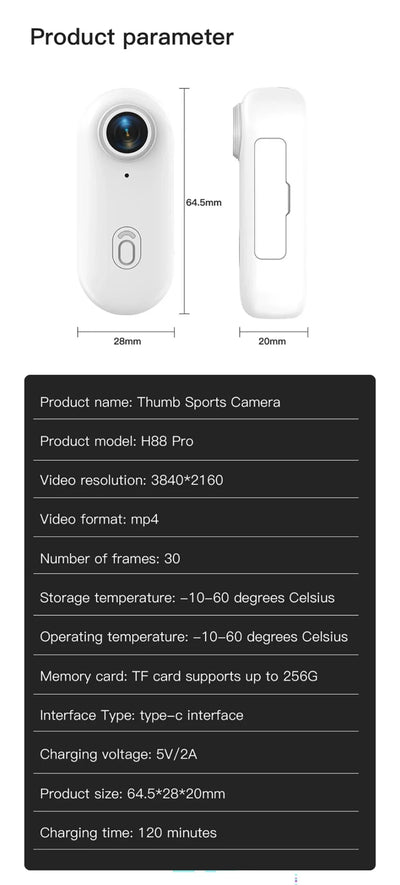 4K Motorcycle Action Camera Lightweight POV Cam For Bicycle Vlog - stepyours.com