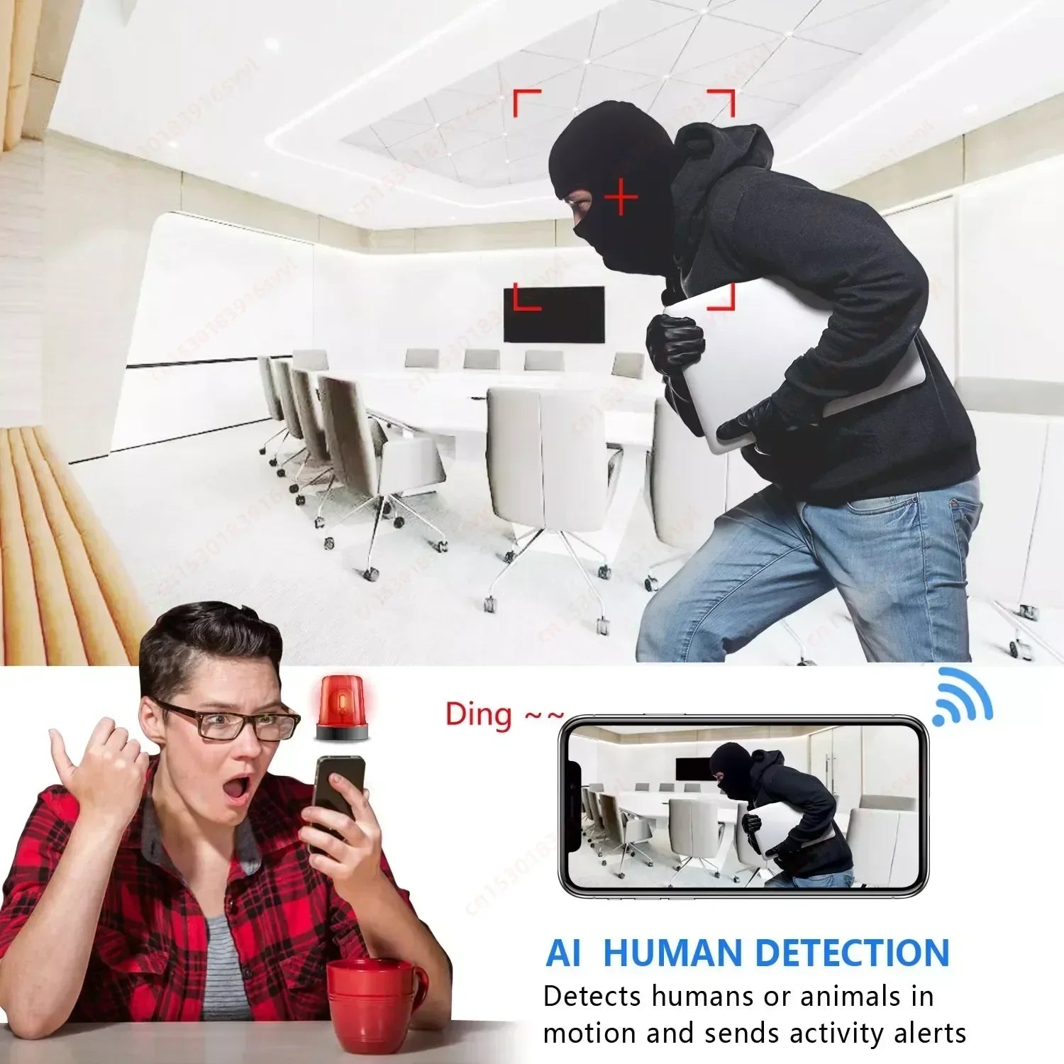 Mini 1080P WiFi Spy Camera Night Vision Built In Battery - stepyours.com