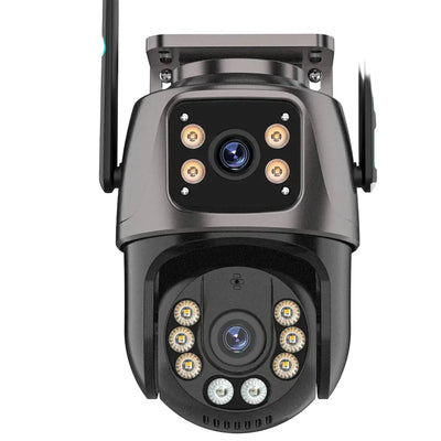 SmartVision 4K 8MP Outdoor WiFi PTZ Camera AI Auto Tracking Dual Lens by stepyours.com