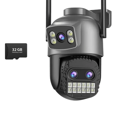 BESDER 15MP WiFi Outdoor Camera Dual Screen 10X Zoom PTZ Security IP Cam - stepyours.com