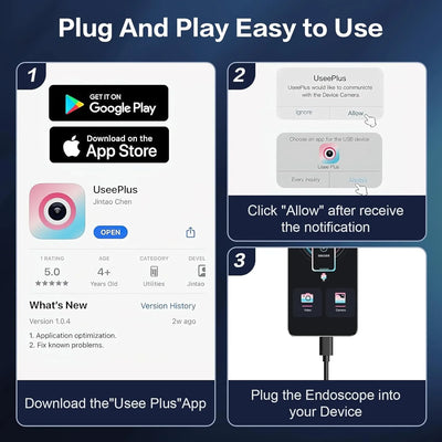 8mm 1080P Car Endoscope Boroscope For iPhone Android Type C - Plug And Play - stepyours.com