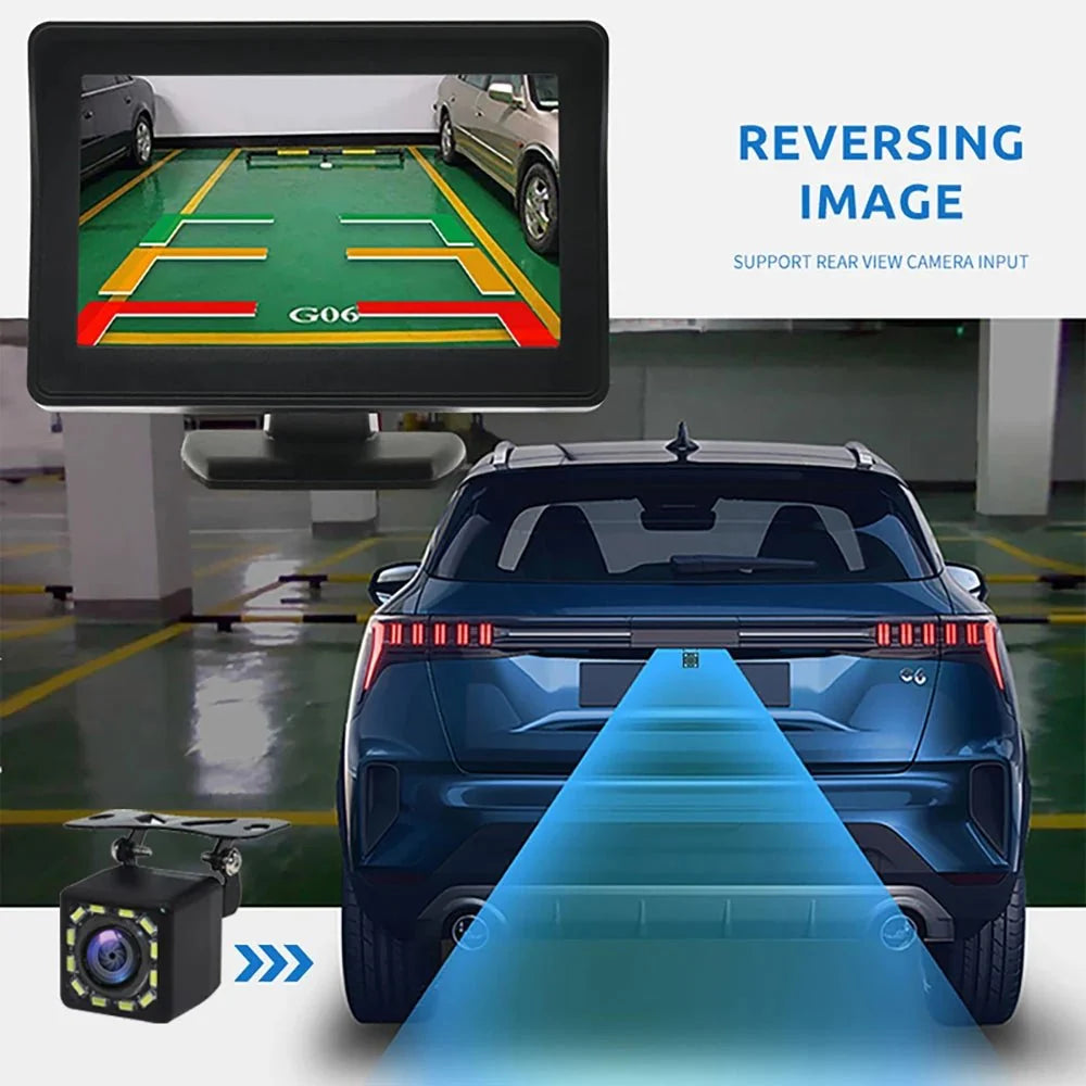 4.3 Inch Rear View Camera Monitor for Car Parking and Reversing System - stepyours.com