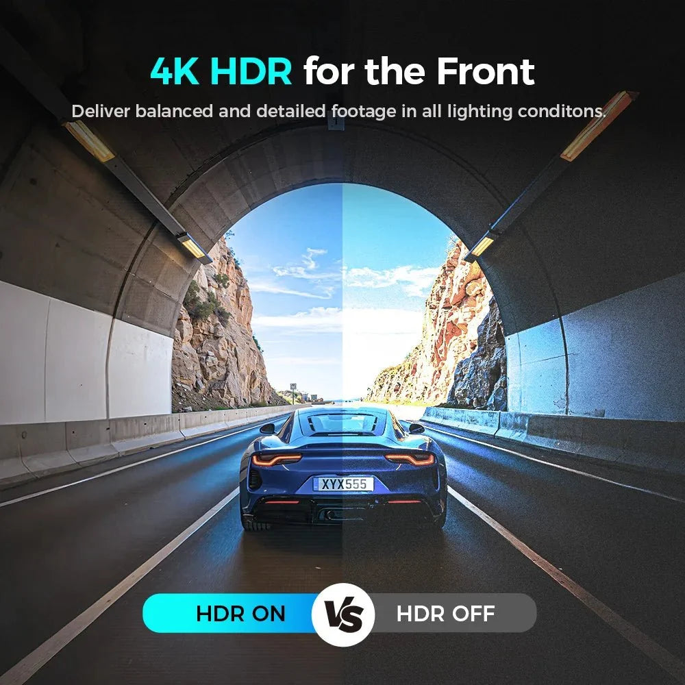 DDPAI N5 Dual 4K HDR Dash Cam Front Rear AI Night Vision WiFi 6 GPS ADAS - stepyours.com