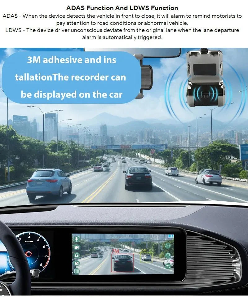 USB Dash Cam 1080P HD Night Vision With ADAS And G Sensor - stepyours.com