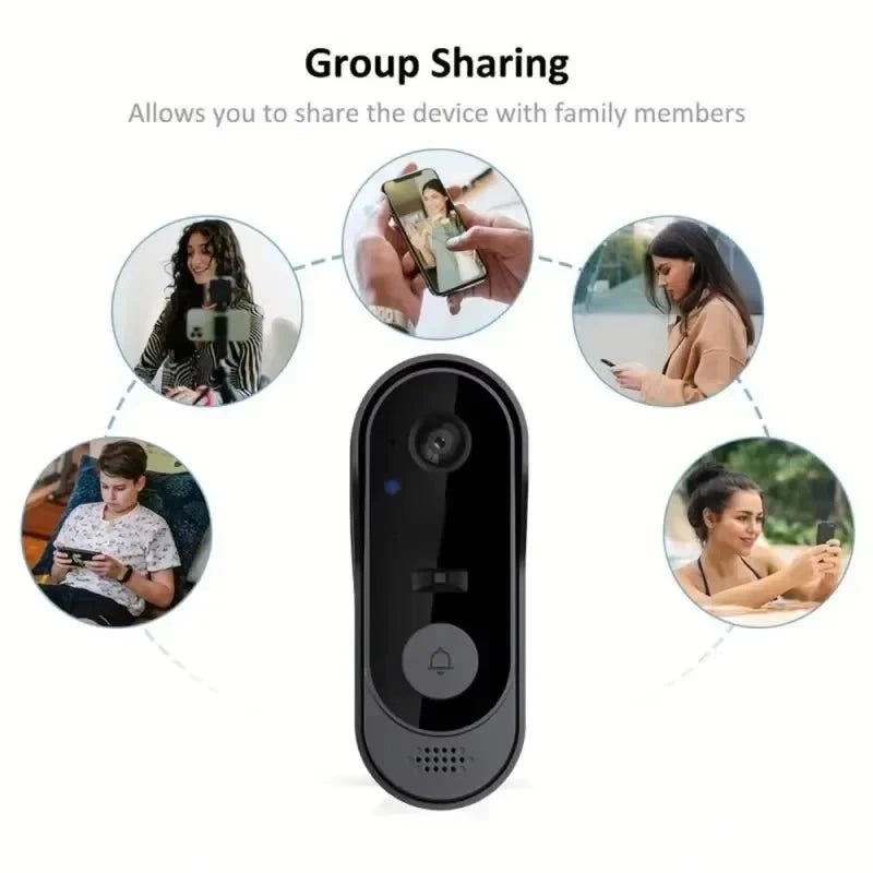 Tuya WiFi Doorbell Camera Outdoor Waterproof Night Vision - stepyours.com