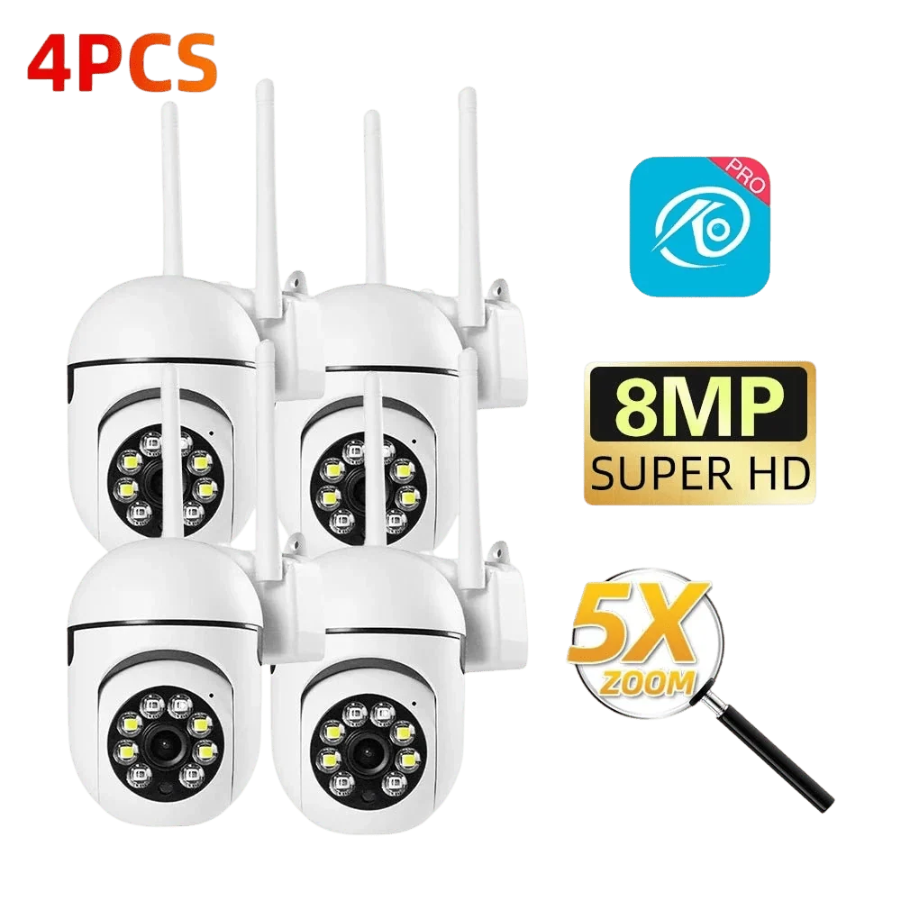 OKam Pro Indoor 8MP WiFi IP Camera - Smart Tracking And 355 Degree Pan - stepyours.com