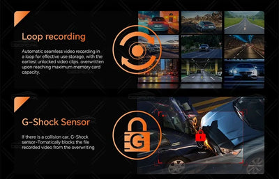 OBDPEAK K8 Pro Dash Cam Front 5K Rear 1080P CarPlay Android Auto 11.3 AI Screen - stepyours.com