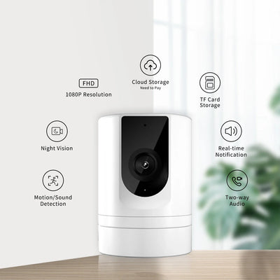Indoor Pet Camera With Phone App 1080P WiFi Security Camera Foldable - stepyours.com