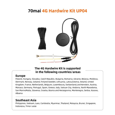 70Mai A510 Dash Cam 1944P HDR GPS ADAS 4G Front And Rear Car DVR - stepyours.com