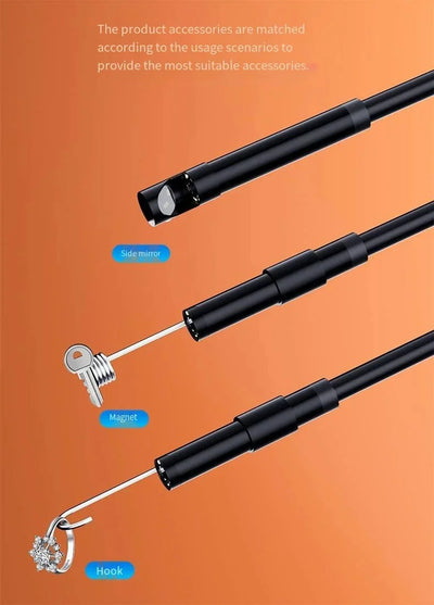 7.0mm Type C Endoscope Camera IP67 Waterproof Borescope With 6 LEDs Android PC - stepyours.com