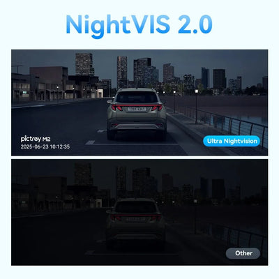 Pictrey M2 2K Dash Cam Night Vision 330 Degree Rotatable Car DVR Parking Monitor - stepyours.com