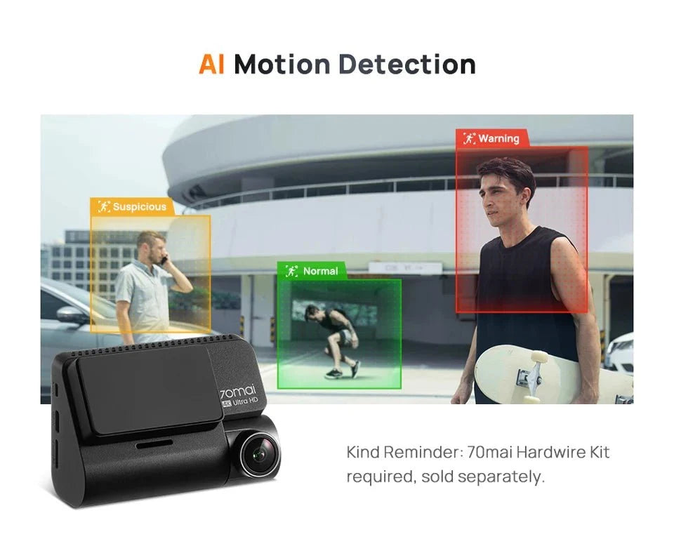 70mai A810 4K Dash Cam HDR GPS ADAS With 4G Parking DVR - stepyours.com