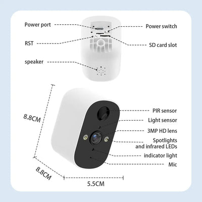 XVIM 1080P Solar Outdoor Wireless Security Camera - AI Motion Detection - stepyours.com