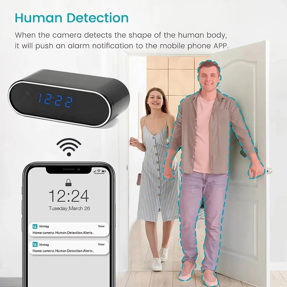 1080P WiFi Mini Security Cam With Motion Alerts Night Vision - stepyours.com