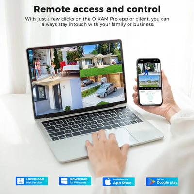 Okam Pro 15MP WiFi Outdoor Camera Auto Tracking 5X Digital Zoom PTZ Surveillance - stepyours.com