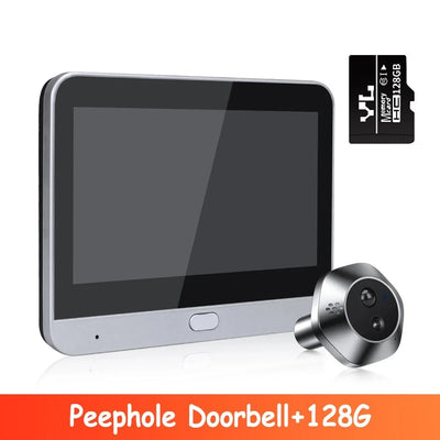 WSDCAM Mini WiFi Doorbell With Two Way Talk Peephole 1080P - stepyours.com