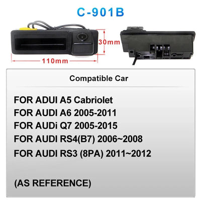 AHD 1920x1080P Car Rear Camera For VW Audi Skoda 170 Degree Wide View - stepyours.com